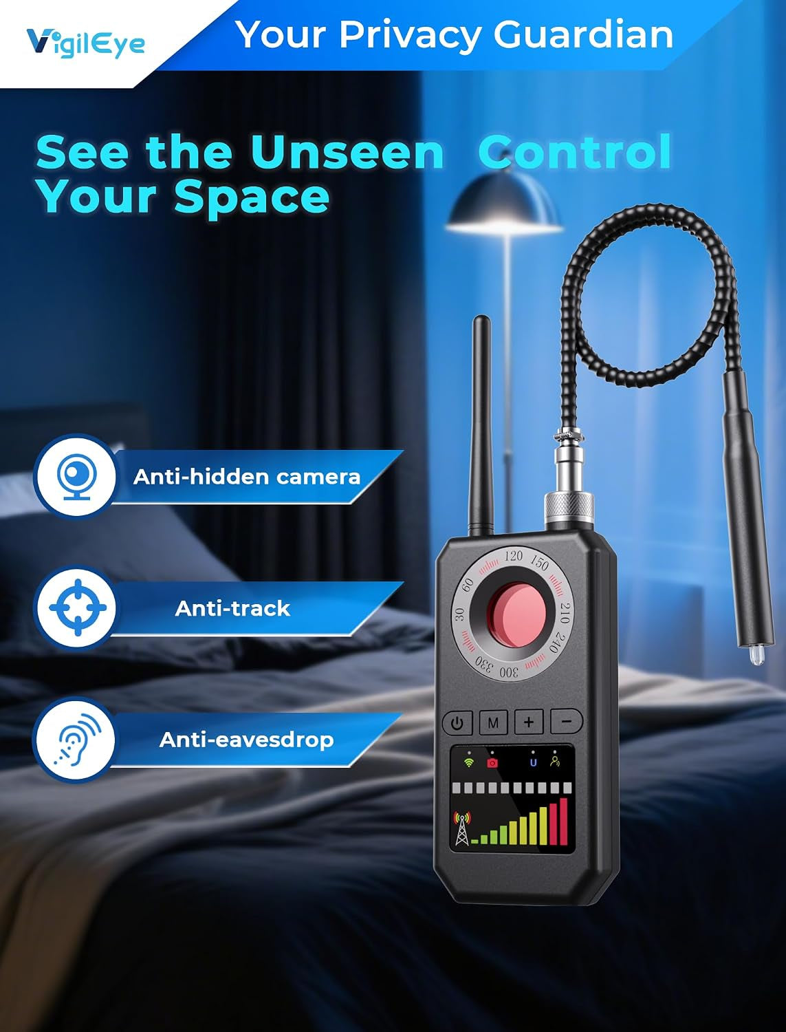 Zyloba Sweep Pro — 6-In-1 Detector