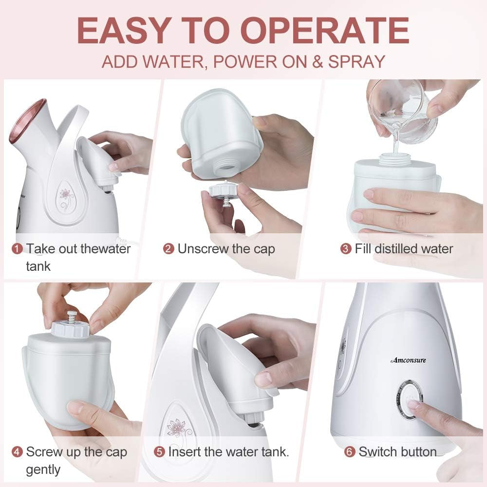 Nano-Ionic Facial Steamer